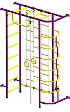 Шведская стенка "Пионер 9Л" пурпурно/жёлтый