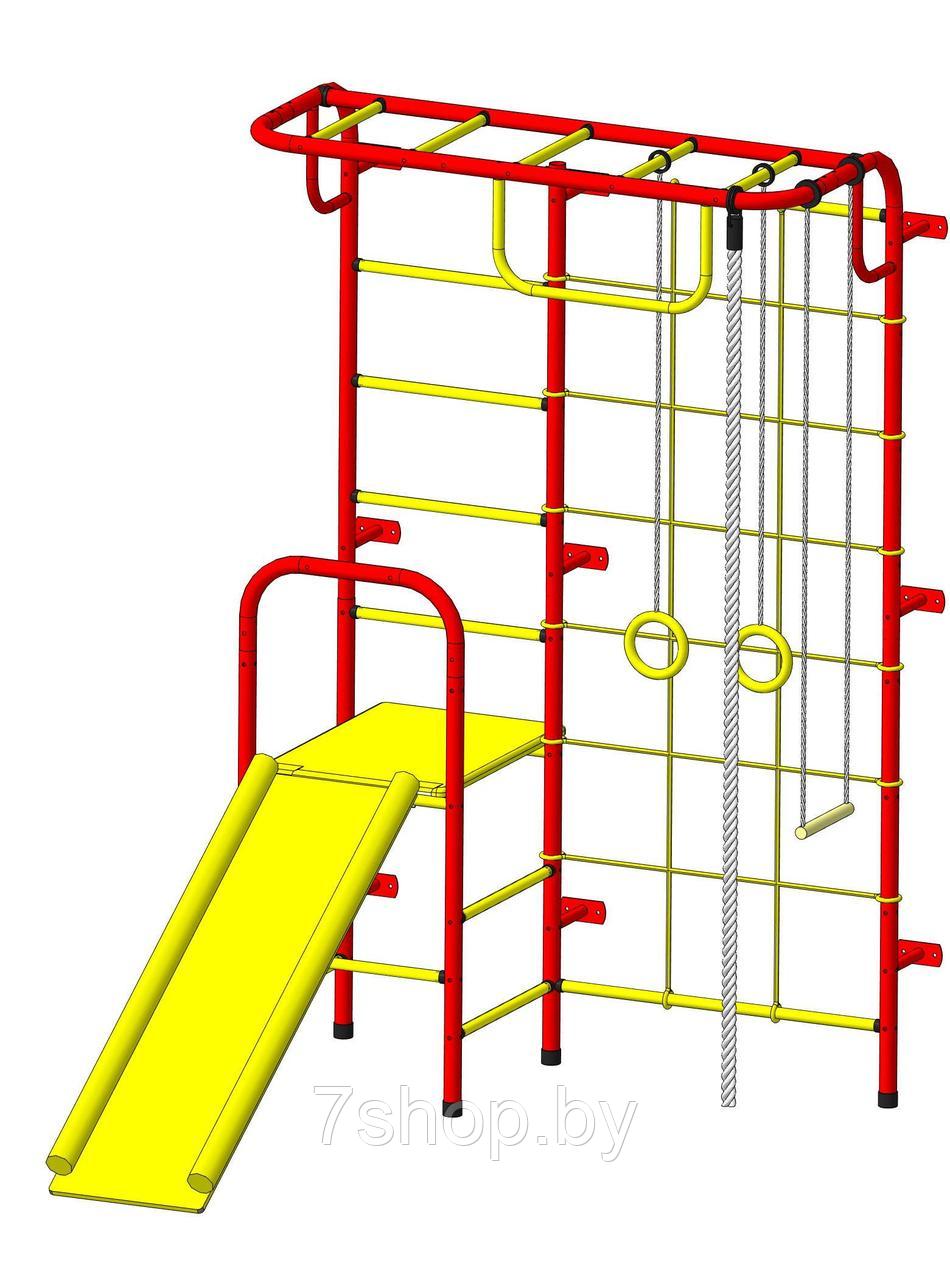 Шведская стенка "Пионер - С107М" красно/жёлтый