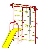 Шведская стенка "Пионер - С107М" красно/жёлтый