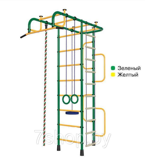 Детский спорткомплекс "Пионер 3М" зелёно/жёлтый