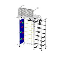 Детский спортивный комплекс "Пионер 10Л" со скалодромом белый