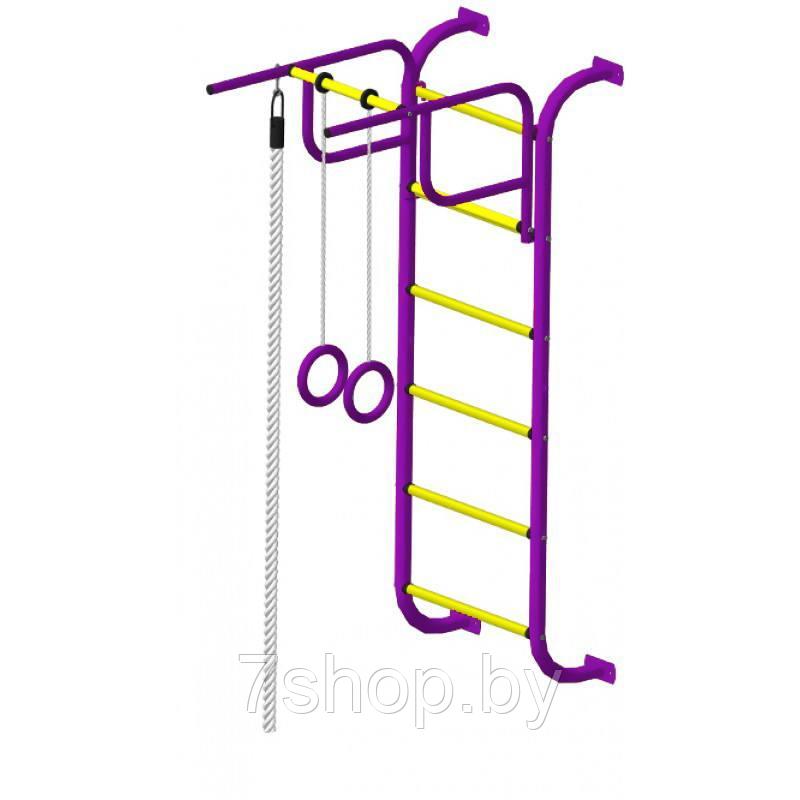 Детский спорткомплекс "Пионер 7" пурпурно/жёлтый - фото 1 - id-p94788570