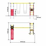 Дачный комплекс "Богатырь Плюс" + ПЛАСТИКОВЫЕ качели Romana R 103.12.04, фото 2