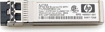 Модуль HPE AJ716B 8Gb Short Wave B-series FC SFP+ 1 Pack - фото 1 - id-p113540359