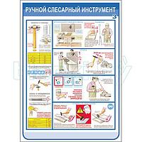 Плакат техника безопасности при использовании ручного слесарного инструмента