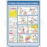 Плакат техника безопасности при использовании ручного слесарного инструмента, фото 3