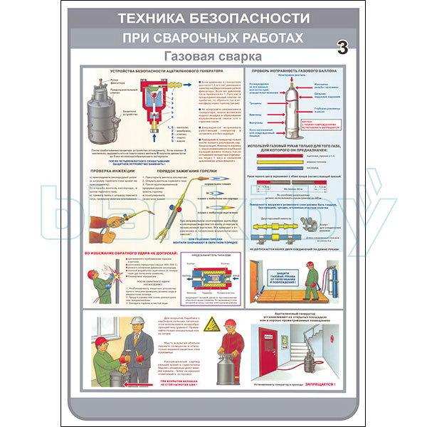 Плакат техника безопасности при сварочных работах - фото 4 - id-p113414374