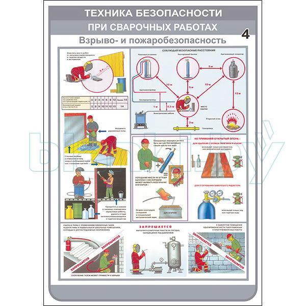 Плакат техника безопасности при сварочных работах - фото 5 - id-p113414374