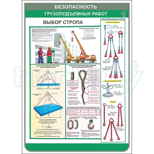 Плакат безопасность при грузоподъемных работах - фото 3 - id-p113414375