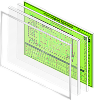 Фотолюминесцентный План эвакуации на пластике 3мм