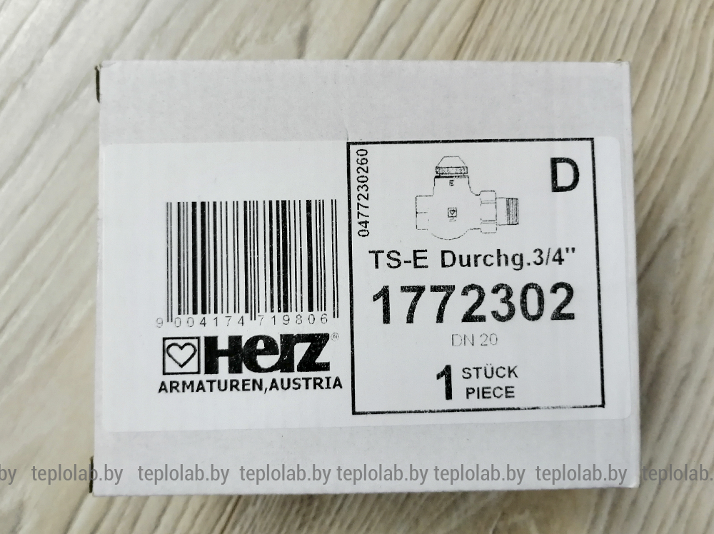 Клапан термостатический ГЕРЦ-TS-E проходной 3/4 , из латуни арт. 1772302 - фото 5 - id-p87090096