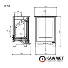 Чугунная печь Kawmet Premium S16 4,9 кВт - фото 2 - id-p113565262
