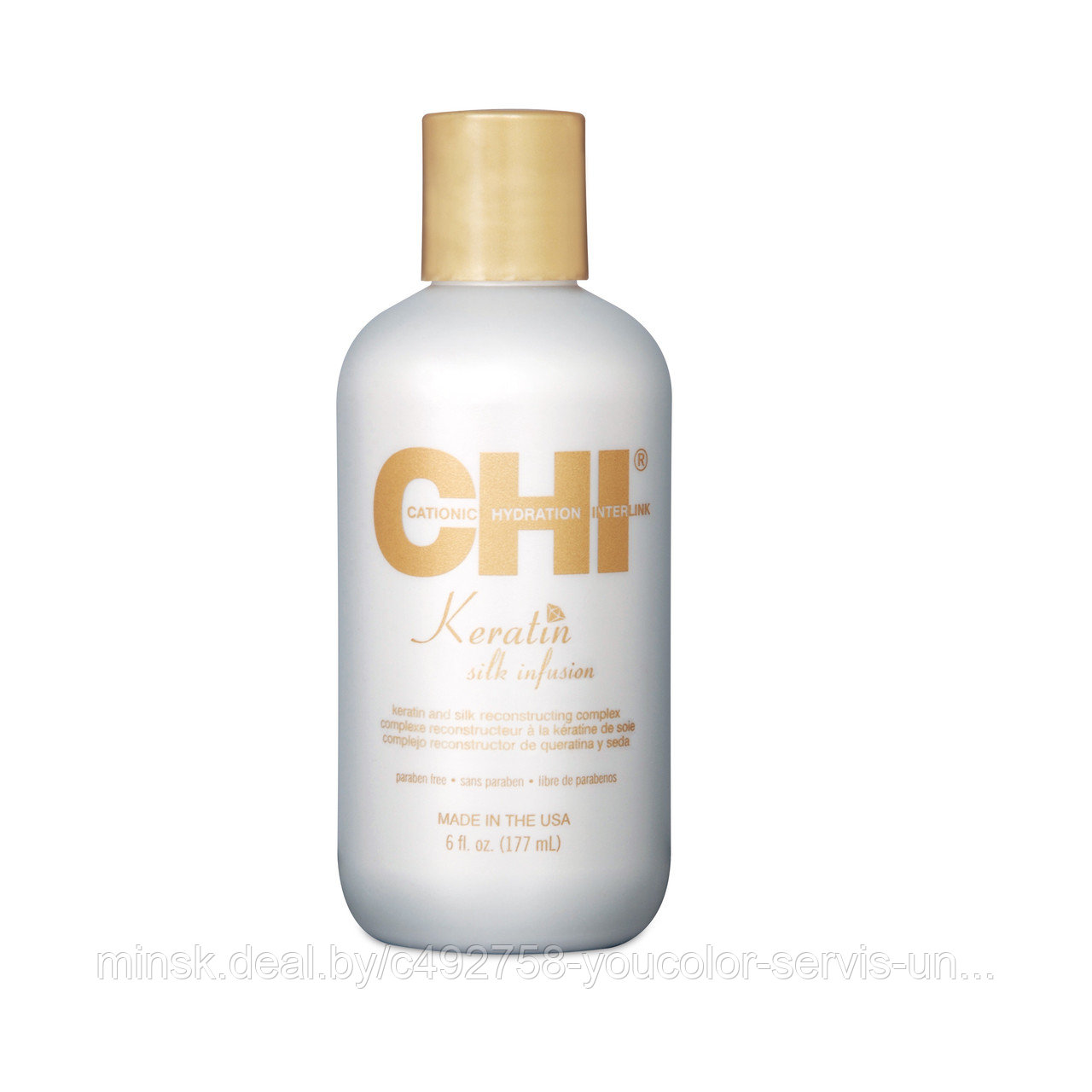 CHI KERATIN Silk Infusion Восстанавливающая сыворотка для волос 177 мл