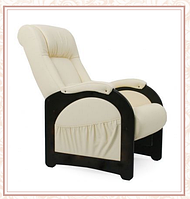 Кресло для отдыха модель 43 каркас Венге экокожа Дунди-112 без лозы