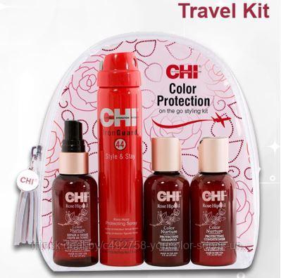 CHI ROSE HIP OIL Summer Travel Set Набор для путешествий