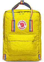 Рюкзак Fjallraven KANKEN Classic Rainbow Желтый с радужными ручками