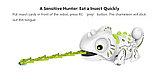 Игрушка ящерица Хамелеон 24 см на радиоуправлении, умеет ловить фишки, звук, свет, фото 4