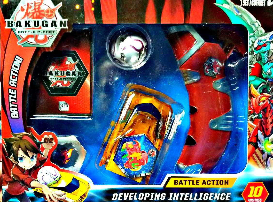 Bakugan набор фигурка+машинка с пускателем в коробке (№LSD79)