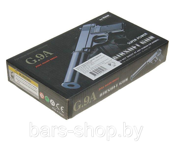 Страйкбольный пистолет Galaxy G.9A пружинный 6 мм - фото 6 - id-p113599702