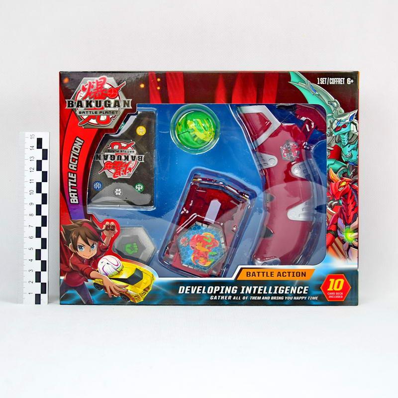 Bakugan набор фигурка+машинка с пускателем в коробке (№LSD79) - фото 3 - id-p113599697