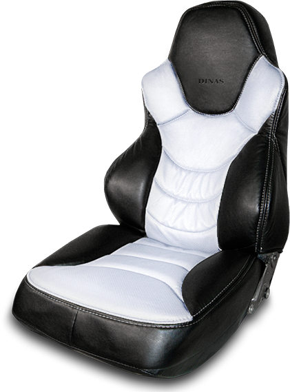 Чехлы на сидения Dinas №3 , универсальные, черно-белые - фото 1 - id-p113600391