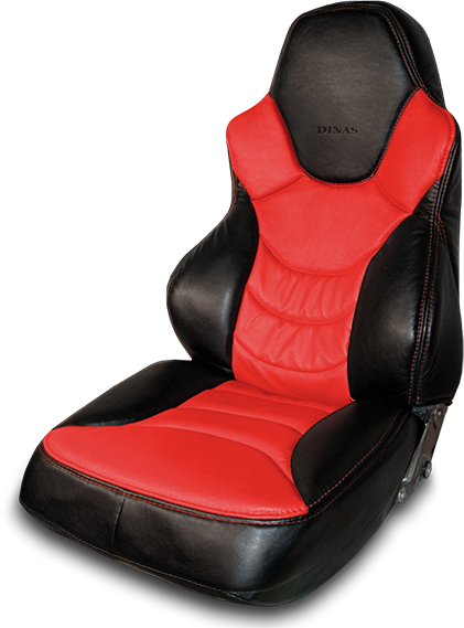 Чехлы на сидения Dinas №3 , универсальные, черно-красные - фото 1 - id-p113600392