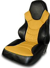 Чехлы на сидения Dinas №3  , универсальные, черно-желтые