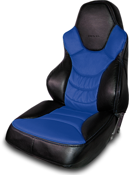 Чехлы на сидения Dinas №3 , универсальные, черно-синие - фото 1 - id-p113600398