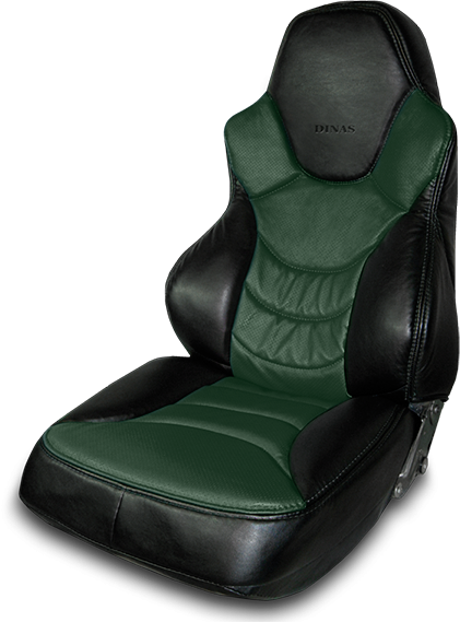 Чехлы на сидения Dinas №3 , универсальные, черно-зеленые - фото 1 - id-p113600399