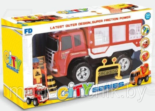 Детская пожарная машина с дорожными знаками FD2210 - фото 1 - id-p113600591