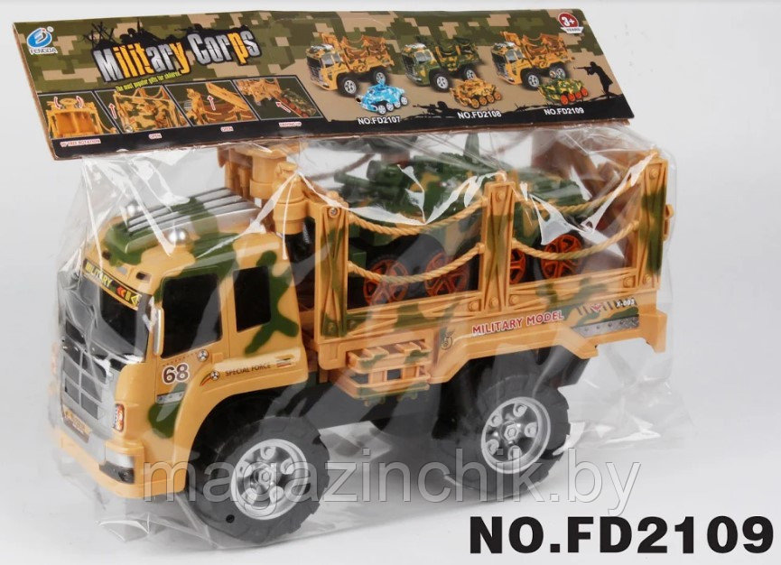 Детская машинка Военный фургон FD2109 - фото 1 - id-p113600616