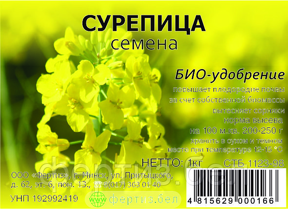 Семена сурепицы 1 кг, фото 2