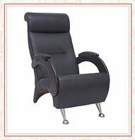 Кресло для отдыха модель 9Д каркас Венге экокожа Дунди-109