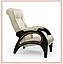Кресло для отдыха модель 41 каркас Венге экокожа Орегон перламутр-106, фото 2