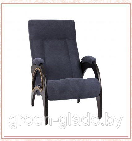 Кресло для отдыха модель 41 каркас Венге ткань Verona Denim Blue