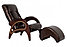 Кресло для отдыха модель 41 каркас Орех экокожа Античный Крокодил, фото 10