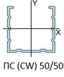Профиль стоечный Knauf CW 50 x 50 мм, сталь 0.6 мм, фото 2
