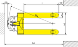 Тележка электрическая самоходная (транспортировщик поддонов/паллет) BKS Xilin CBD10A-II, фото 3