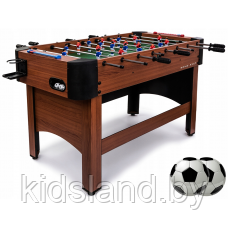 Игровой стол Футбол (кикер) Atlas Sport Maxi коричневый(122х60,5х 80см) - фото 1 - id-p113644397