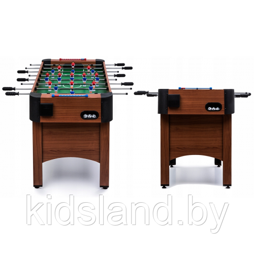 Игровой стол Футбол (кикер) Atlas Sport Maxi коричневый(122х60,5х 80см) - фото 2 - id-p113644397