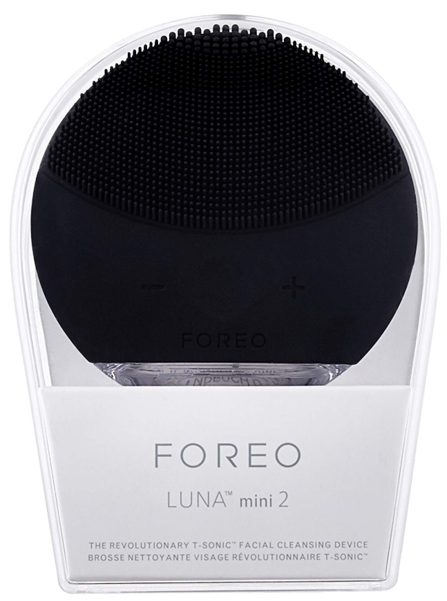 Силиконовая щетка для нежной очистки кожи лица Foreo LUNA Mini 2 (разные цвета) Черный - фото 2 - id-p113644406