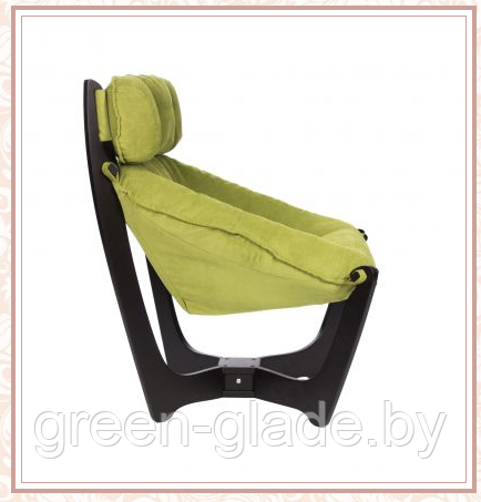 Кресло для отдыха модель 11 каркас Венге ткань Verona Apple Green - фото 2 - id-p23904978