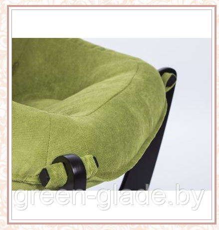 Кресло для отдыха модель 11 каркас Венге ткань Verona Apple Green - фото 3 - id-p23904978