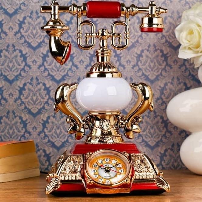 Часы- светильник «Ретро телефон» с будильником