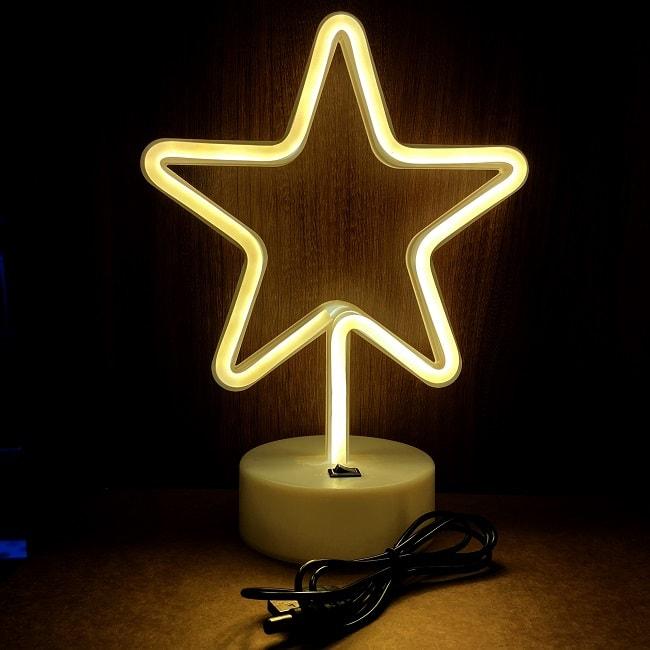 Светильник неоновый «Звезда» от USB - фото 1 - id-p113644622