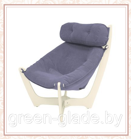 Кресло для отдыха модель 11 каркас Дуб шампань ткань Verona Denim Blue - фото 1 - id-p113644907
