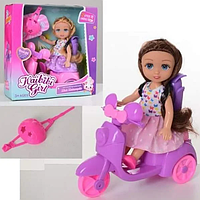 Кукла "Кайлили на скутере" с аксессуарами, рост 15 см, 2 вида, арт.BLD229