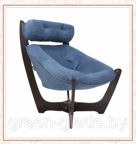 Кресло для отдыха модель 11 каркас Венге ткань Verona Denim Blue - фото 1 - id-p113648621