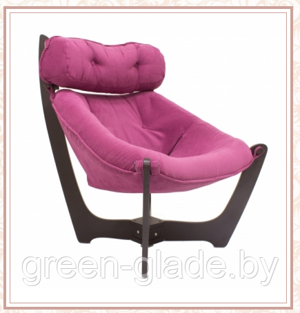 Кресло для отдыха модель 11 каркас Венге ткань Verona Cyklam - фото 1 - id-p113648641