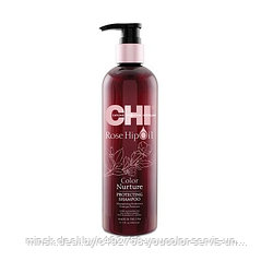 CHI ROSE HIP OIL Color Nurture Protecting Shampoo Шампунь для защиты окрашенных волос с маслом шиповника 340мл
